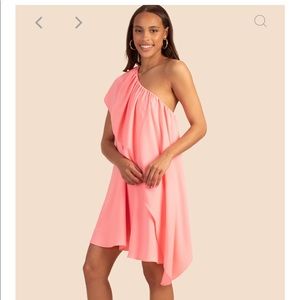 NWT Trina Turk Satisfied Dress One-shoulder